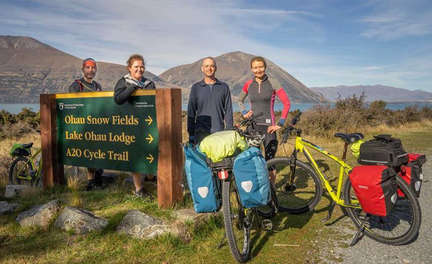 Cycling the world-famous Alps 2 Ocean Cycle Trail in NZ