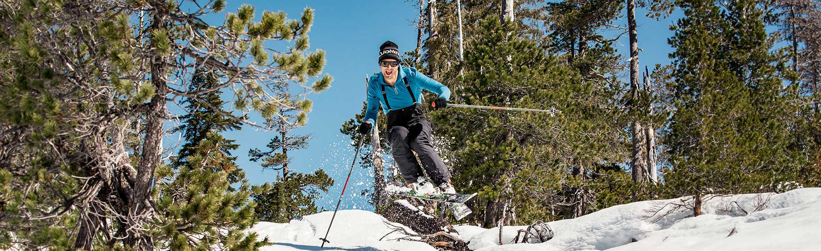 Man skiing in the snow