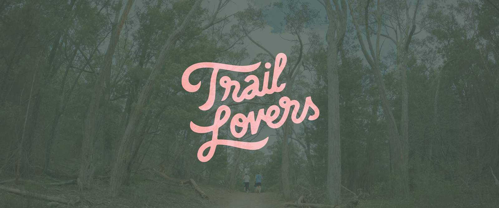Trail Lovers text appears on image with trees in the background