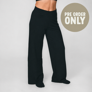 Merino Wide Leg Travel Pant