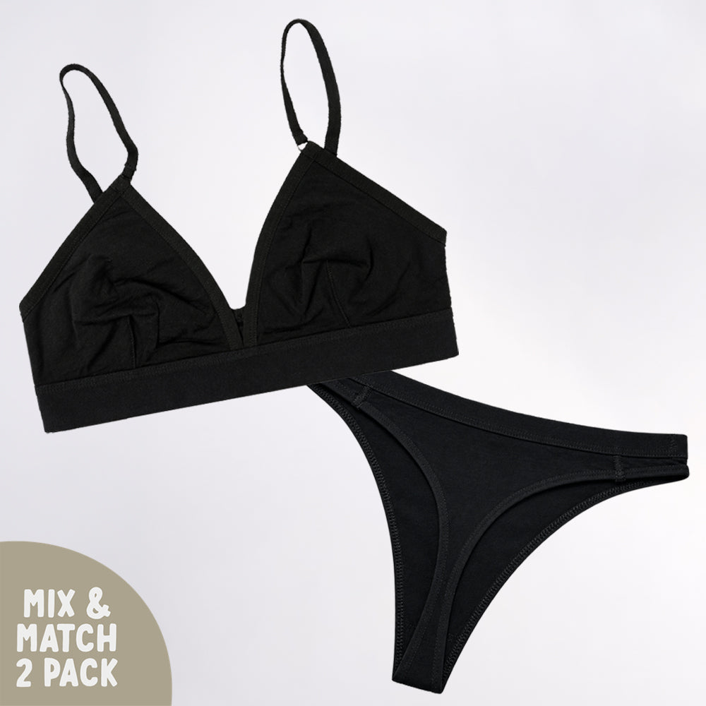 Zodiac Triangle Crop and Thong Bundle