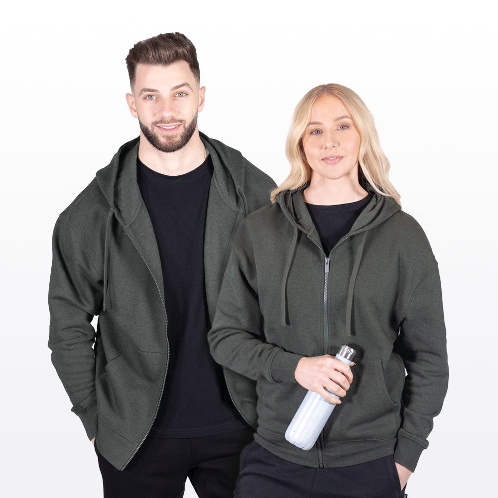 Fusion 380 Unisex Natural Fleece Zip Hoodie