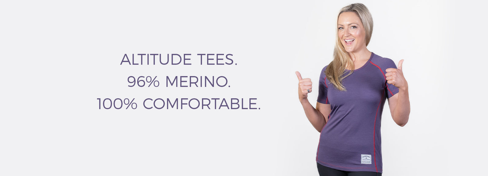 Altitude Tees. 96% merino. 100% comfortable