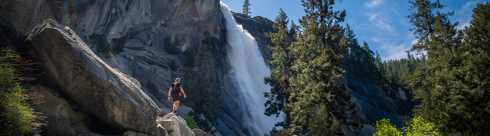 Woman wearing zip base layer outdoors