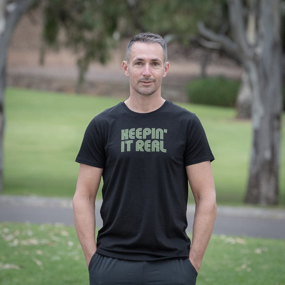 NITRAID KEEP IT REAL ドープフォレスト Tシャツ XL Men's Merino 'Keepin' It Real' T-Shirt | ioMerino Outdoor Clothing