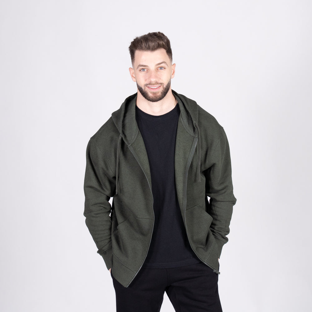 Fusion 380 Unisex Natural Fleece Zip Hoodie
