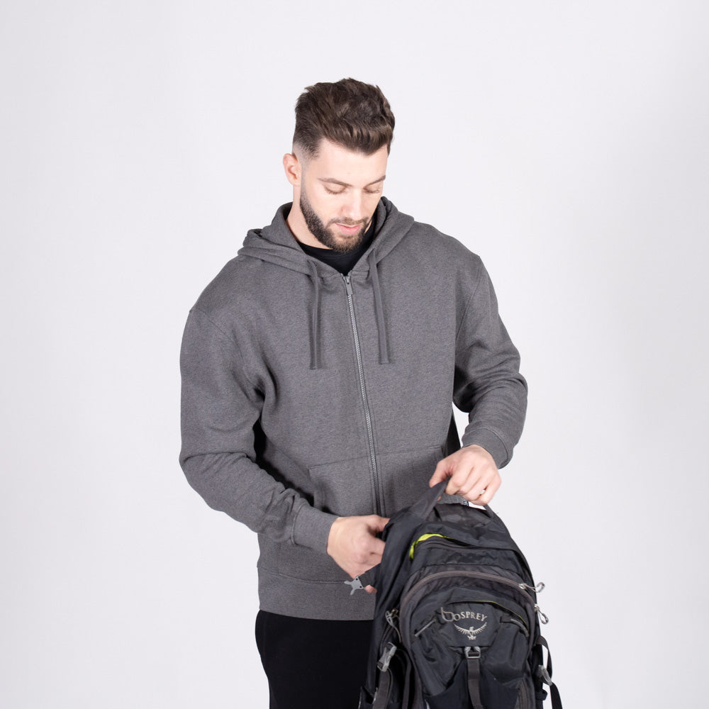 Fusion 380 Unisex Natural Fleece Zip Hoodie
