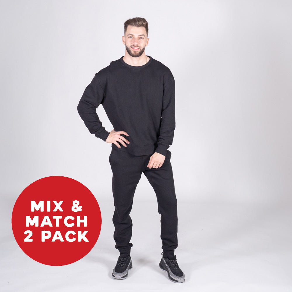 Fusion 300 Natural Fleece Crew and Trackpants Bundle