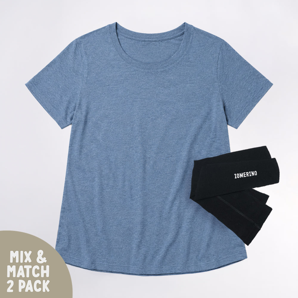 Women's Fusion 140 Tee And Arm Warmer Bundle