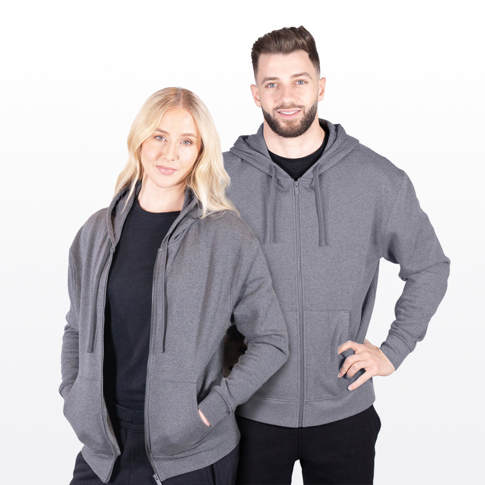 Fusion 380 Unisex Natural Fleece Zip Hoodie
