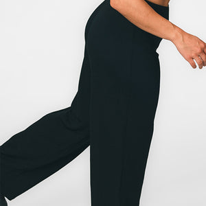 Merino Wide Leg Travel Pant