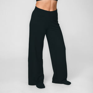 Merino Wide Leg Travel Pant