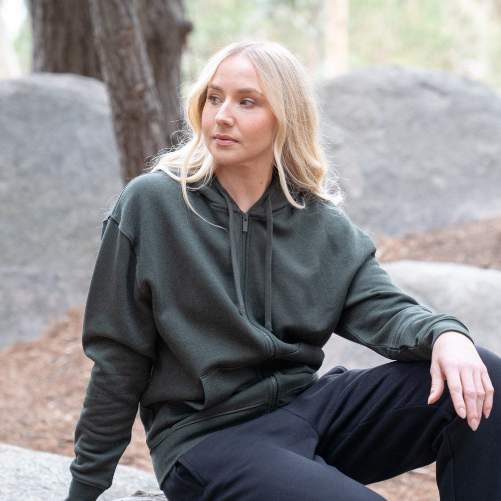 Fusion 380 Unisex Natural Fleece Zip Hoodie