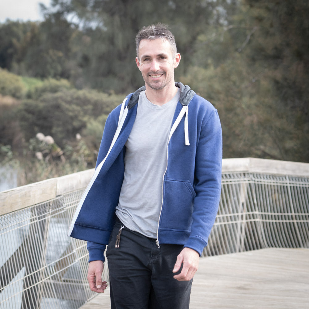 Men s Summit Zip Hoodie 100 Merino Wool ioMerino