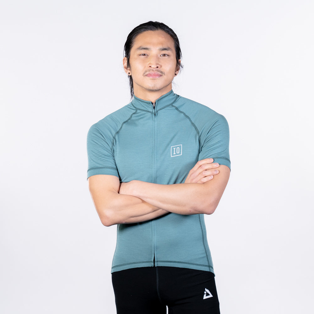 merino long sleeve cycling jersey
