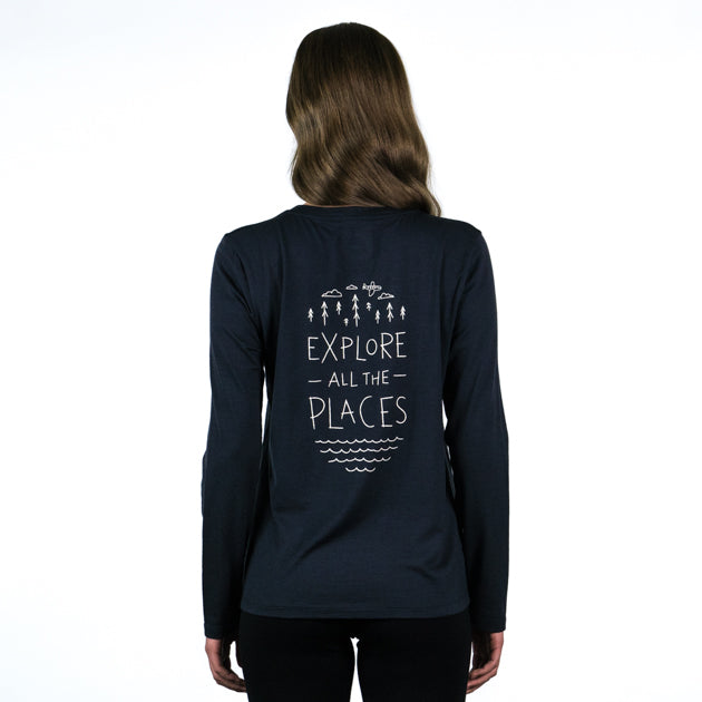 Universal Long Sleeve - Explore All The Places (PRINTED STOCK CLEARANCE)