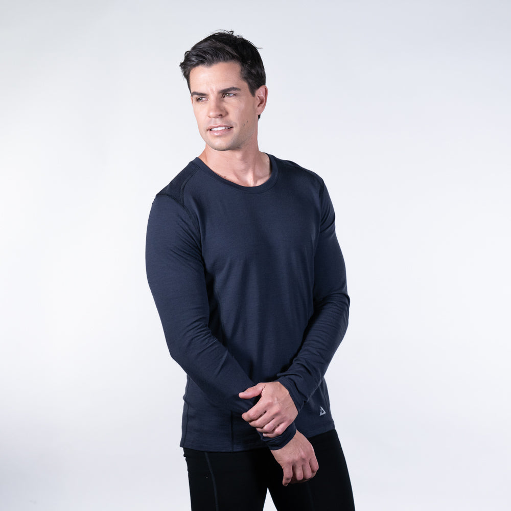 Men's Merino Wool Long Sleeve Top | ioMerino Outdoor Clothing